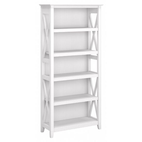 Picture of Bush Business Furniture Key West 66inH 5-Shelf Bookcase, Pure White Oak, Standard Delivery