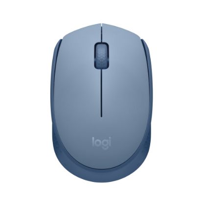 Picture of Logitech M170 Mouse - Optical - Wireless - Radio Frequency - 2.40 GHz - Blue Gray - USB - Symmetrical