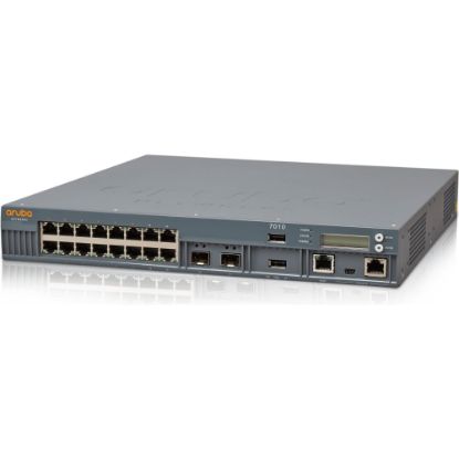 Picture of HPE 7010 Wireless LAN Controller - 16 x Network (RJ-45) - Gigabit Ethernet - PoE Ports - Rack-mountable