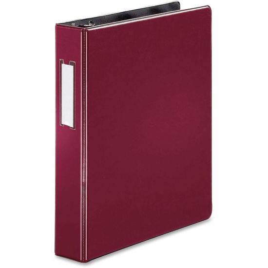 Picture of Business Source 1.5in D-Ring Binder, 1 1/2in Ring, Burgundy