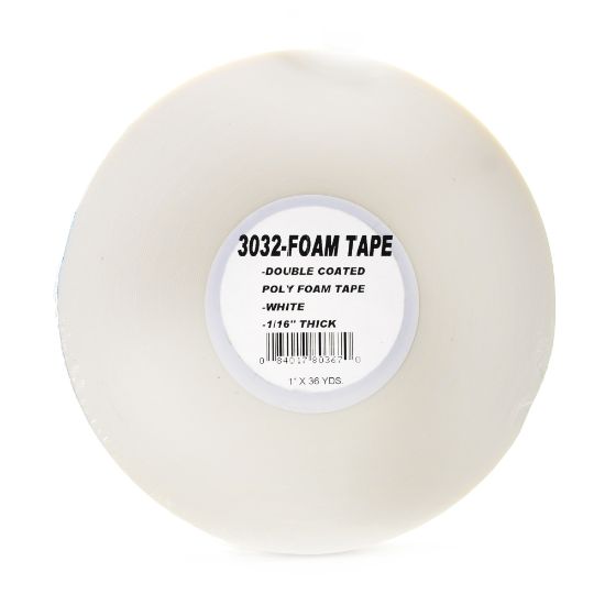 Picture of Pro Tapes Foam Tape, 1/32in, 1in x 1,296in, White