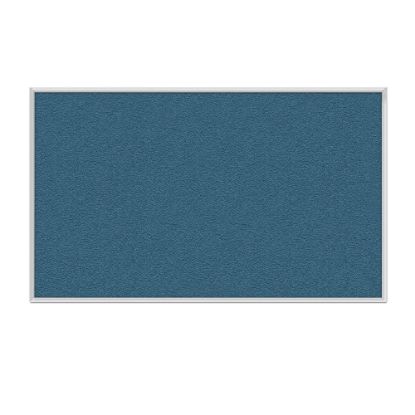 Picture of Ghent Aluminum Frame Vinyl Bulletin Board, 24in x 36in, Navy, Satin Frame