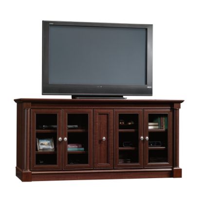 Picture of Sauder Palladia Credenza For 70in TVs, 33-1/8inH x 70-1/8inW x 19-1/2inD, Select Cherry