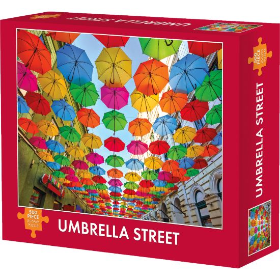 Picture of Willow Creek Press 500-Piece Puzzle, Umbrella Street