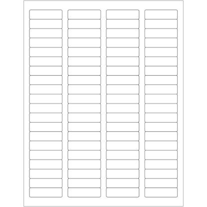 Picture of Tape Logic Inkjet/Laser Labels, LL109, Rectangle, 1 3/4in x 1/2in, White, Case Of 8,000