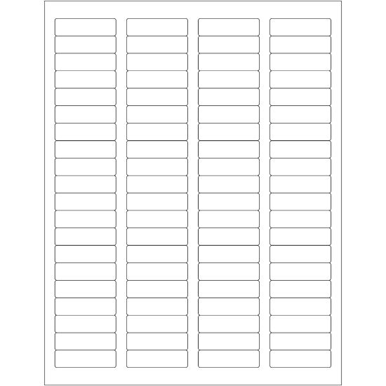 Picture of Tape Logic Inkjet/Laser Labels, LL109, Rectangle, 1 3/4in x 1/2in, White, Case Of 8,000