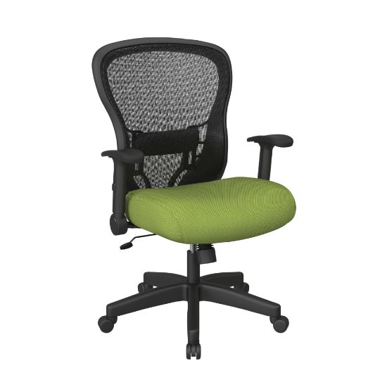 Picture of Office Star Space Seating 529 Series Deluxe Ergonomic Mesh Mid-Back Chair, Green