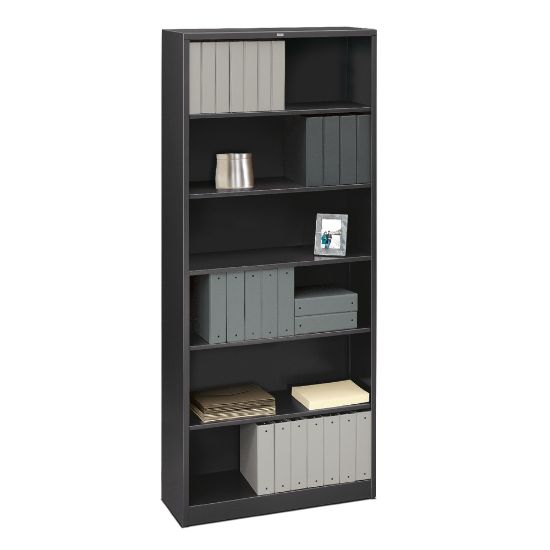 Picture of HON Brigade Steel Modular Shelving Bookcase, 6 Shelves, 81inH x 34-1/2inW x 12-5/8inD, Charcoal