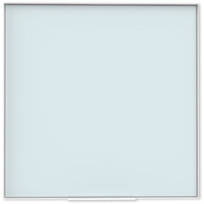 Picture of U Brands Glass Non-Magnetic Dry-Erase Board, 36in X 36in, White Frosted Surface, White Aluminum Frame, Actual Size 35in X 35in (2825U00-01)