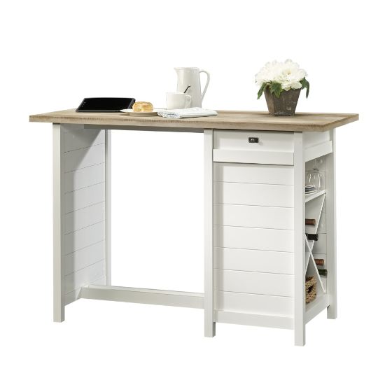 Picture of Sauder Cottage Road Work Table, 36inH x 53-1/8inW x 23-1/2inD, Soft White