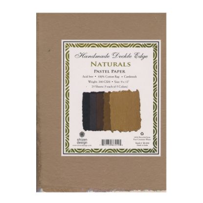 Picture of Shizen Design Pastel Paper, Naturals, 8 1/2in x 11in, Pack Of 25