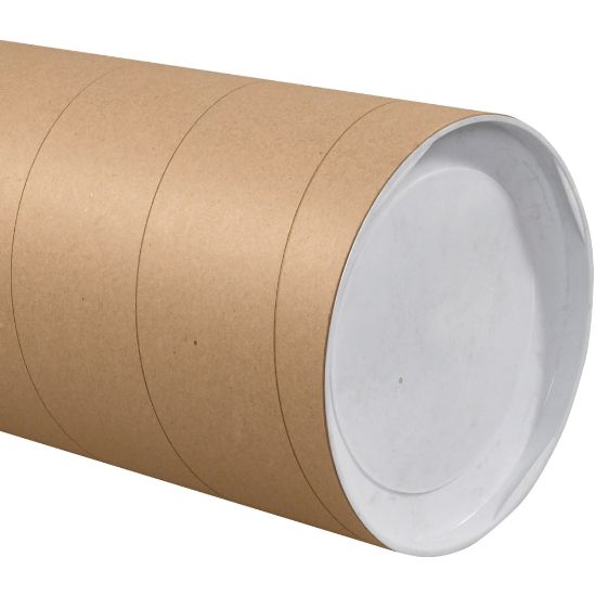 Picture of Partners Brand Jumbo Mailing Tubes, 10in x 36in, 80% Recycled, Kraft, Case Of 8