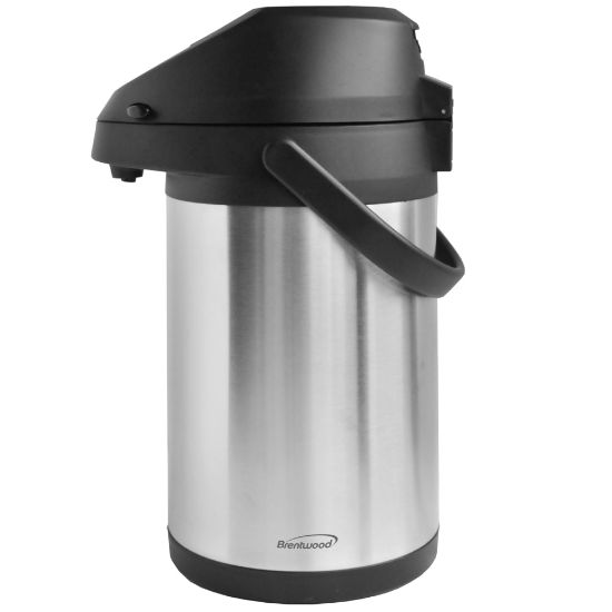 Picture of Brentwood CTSA-2500 2.5-Liter Airpot Hot & Cold Drink Dispenser, Silver