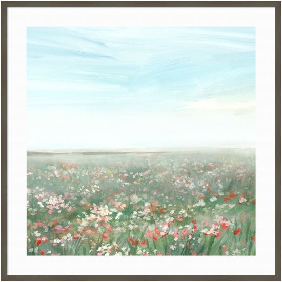 Picture of Amanti Art Wildflower Meadow II by Isabelle Z Wood Framed Wall Art Print, 41inW x 41inH, Gray