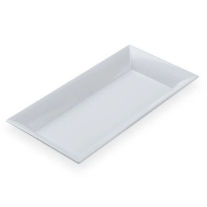 Picture of American Metalcraft Melamine Platters, 8-1/4in x 18in, White, Case Of 12 Platters