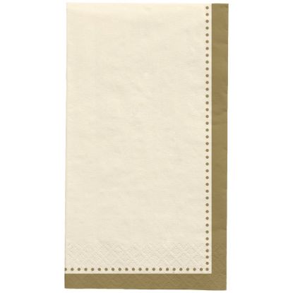 Picture of Amscan Premium Buffet Napkins, 7-3/4in x 4-1/2in, Vanilla Creme