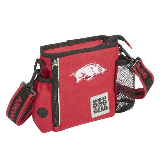 Picture of Mobile Dog Gear NCAA Walking Bag, 7-1/2inH x 2inW x 7-1/2inD, Arkansas Razorbacks