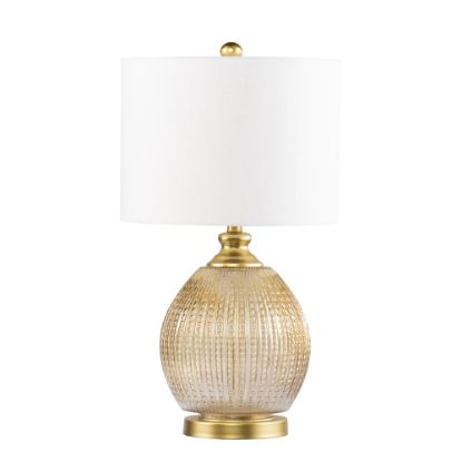 Picture of SEI Villanda Table Lamp, 27inH, White/Gold