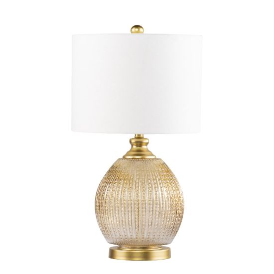 Picture of SEI Villanda Table Lamp, 27inH, White/Gold