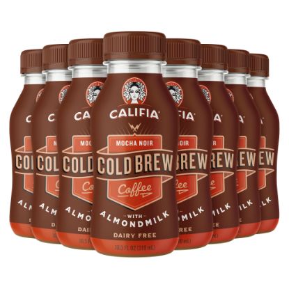 Picture of Califia Farms Cold Brew Coffee With Almond Milk, Mocha Noir, Pack Of 8 Bottles