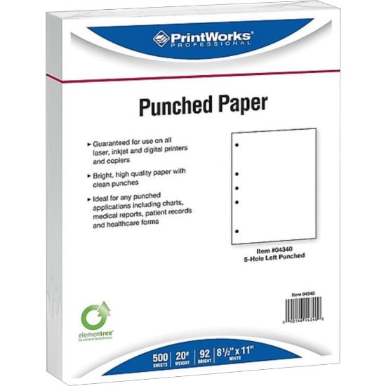 Picture of Paris Printworks Professional Multi-Use Paper, Letter Size (8-1/2in x 11in), 500 Sheets Total, 92 Brightness, 20 Lb, White