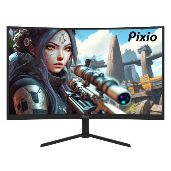 Picture of Pixio PXC243 S 24in 1500R Curved VA LCD Gaming Monitor, Adaptive Sync