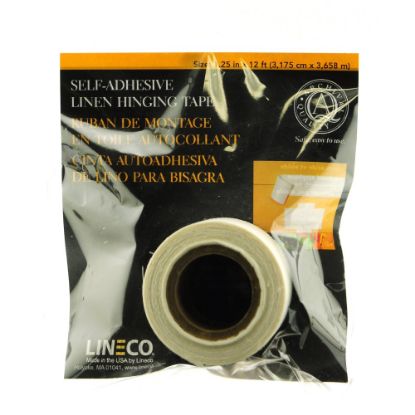 Picture of Lineco Self-Adhesive Linen Hinging Tape, 1 1/4in x 12ft, White