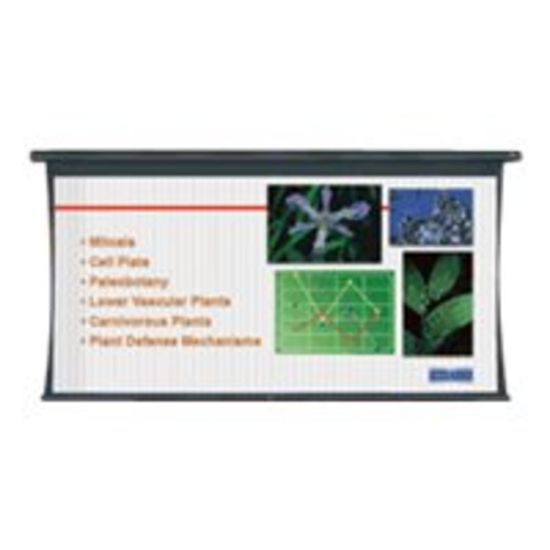 Picture of Da-Lite Tensioned Large Cosmopolitan Electrol Video Format - Projection screen - ceiling mountable, wall mountable - motorized - 120 V - 180in (179.9 in) - 1.33:1 - Da-Mat - black powder coat