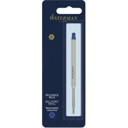 Picture of Waterman Ballpoint Pen Refill - Medium Point - Blue Ink - 1 Each