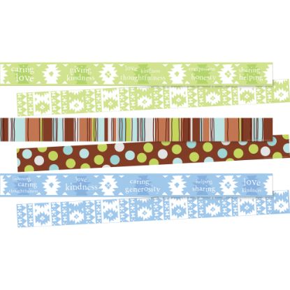 Picture of Barker Creek Double-Sided Straight-Edge Border Strips, 3in x 35in, Thoughtful & Kind, Set Of 36 Strips