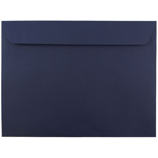 Picture of JAM Paper Open-End 9in x 12in Envelopes, Gummed Seal, Navy Blue, Pack Of 25 Envelopes