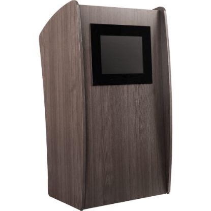 Picture of Oklahoma Sound 611/612 Vision Lectern, With Screen, 46inH x 24inW x 21inD, Ribbonwood