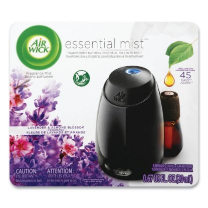 Picture of Air Wick Essential Mist Starter Kit, Lavender And Almond Blossom, 0.67 Oz