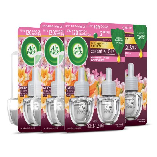 Picture of Air Wick Scented Oil Warmer Refills, 0.67 Oz, Summer Delights, 2 Refills Per Pack, Carton Of 6 Packs