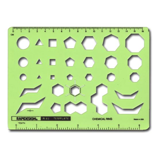 Picture of Rapidesign Technical And Scientific Drafting Templates, R-83, Chemical Ring