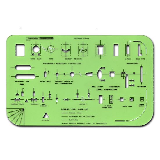 Picture of Rapidesign Technical And Scientific Drafting Templates, R-47, Laboratory Instruments