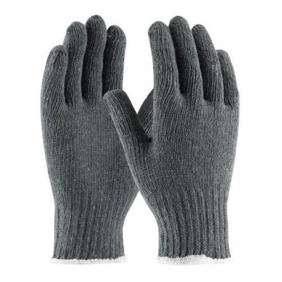 Picture of PIP Cotton/Polyester Gloves, 8in, Medium, Gray, Pack Of 12 Pairs