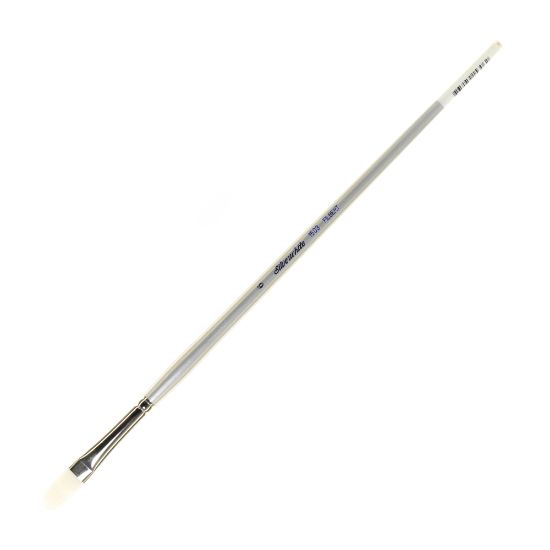 Picture of Silver Brush Silverwhite Series Long-Handle Paint Brush, Size 6, Filbert Bristle, Synthetic, Silver/White