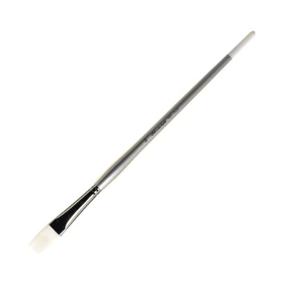 Picture of Silver Brush Silverwhite Series Long-Handle Paint Brush, Size 10, Flat Bristle, Synthetic, Silver/White