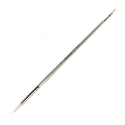 Picture of Silver Brush Silverwhite Series Long-Handle Paint Brush, Size 8, Round Bristle, Synthetic, Multicolor