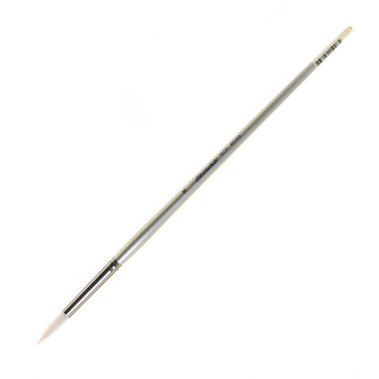 Picture of Silver Brush Silverwhite Series Long-Handle Paint Brush, Size 8, Round Bristle, Synthetic, Multicolor