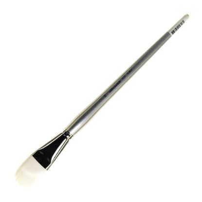 Picture of Silver Brush Silverwhite Series Long-Handle Paint Brush, Size 16, Filbert Bristle, Synthetic, Silver/White