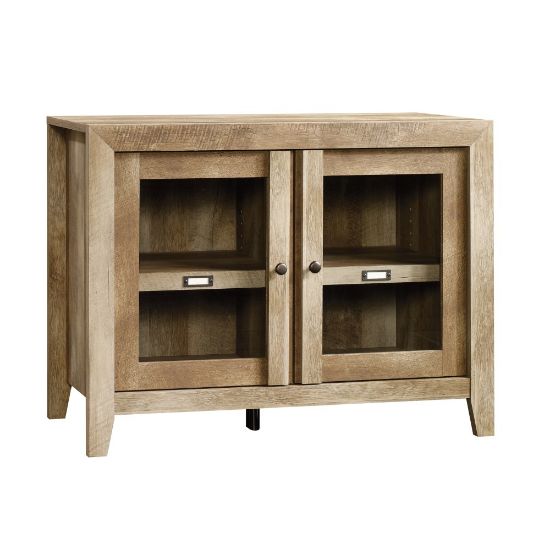 Picture of Sauder Dakota Pass Display Cabinet For 42in TVs, 31inH x 41-1/8inW x 17-1/2inD, Craftsman Oak