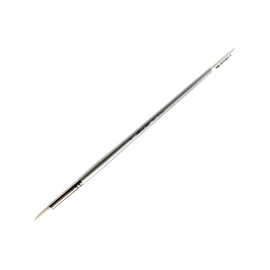 Picture of Silver Brush Silverwhite Series Long-Handle Paint Brush, Size 6, Round Bristle, Synthetic, Silver/White