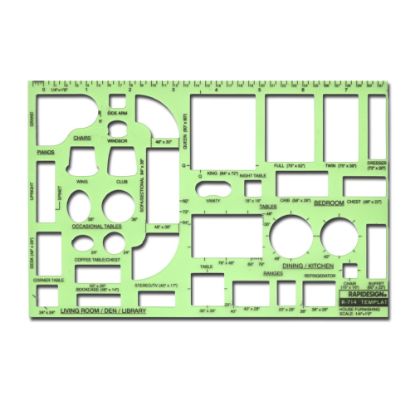 Picture of Rapidesign Interior Drafting And Design Templates, House Furnishing