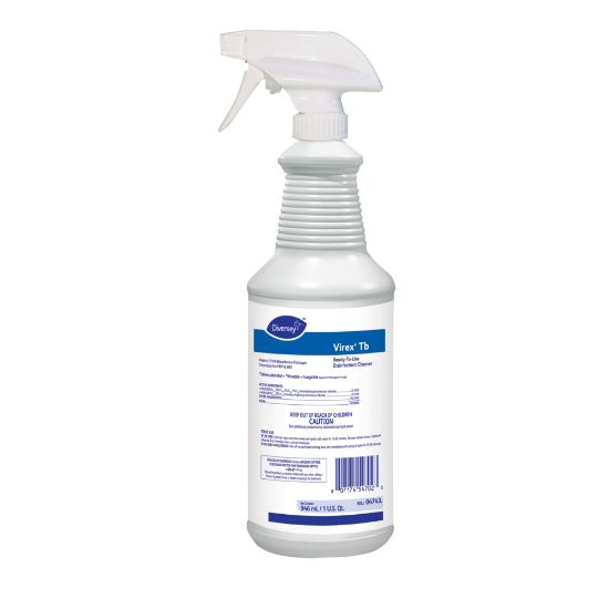 Picture of Diversey Virex TB Disinfectant Cleaner, Lemon, 32 Oz, Case Of 12