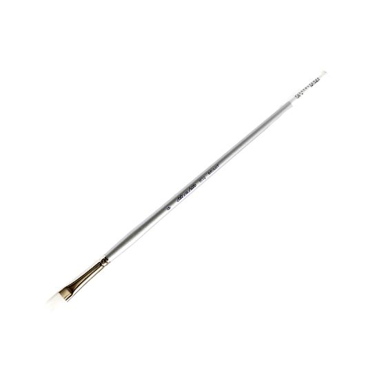 Picture of Silver Brush Silverwhite Series Long-Handle Paint Brush, Size 6, Bright Bristle, Synthetic, Silver/White