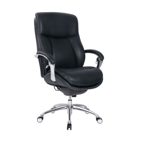 Picture of Serta iComfort i5000 Big & Tall Bonded Leather Executive Chair, Onyx/Silver