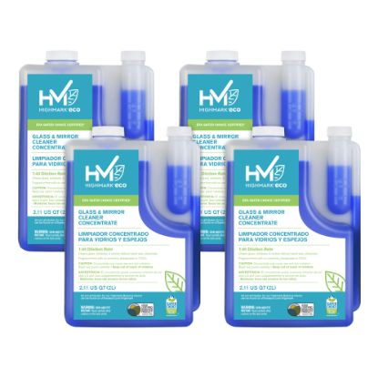 Picture of Highmark ECO Glass And Mirror Cleaner Concentrate, 2 Liters, Case Of 4 Bottles