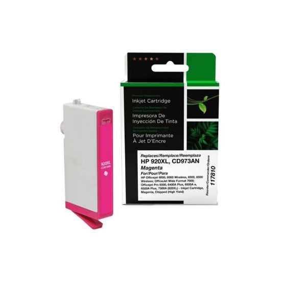 Picture of West Point Remanufactured Magenta High-Yield Ink Cartridge Replacement For HP 920XL, CD973AN